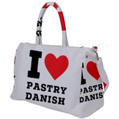 I Love Pastry Danish Duffel Travel Bag by ilovewhateva