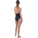 Math-linear-mathematics-education-circle-background Plunge Cut Halter Swimsuit View2
