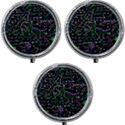 Math-linear-mathematics-education-circle-background Mini Round Pill Box (Pack of 3) View1