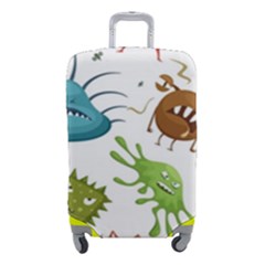 Dangerous-streptococcus-lactobacillus-staphylococcus-others-microbes-cartoon-style-vector-seamless Luggage Cover (small) by Salman4z