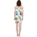 Dangerous-streptococcus-lactobacillus-staphylococcus-others-microbes-cartoon-style-vector-seamless Shoulder Frill Bodycon Summer Dress View4