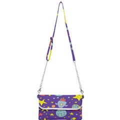 Card-with-lovely-planets Mini Crossbody Handbag by Salman4z
