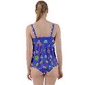Virus-seamless-pattern Twist Front Tankini Set View2