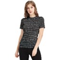 Math-equations-formulas-pattern Women s Short Sleeve Rash Guard View1