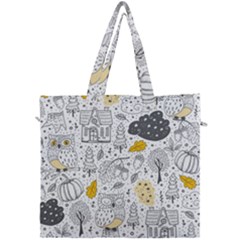 Doodle-seamless-pattern-with-autumn-elements Canvas Travel Bag by Salman4z