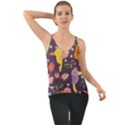 Exotic-seamless-pattern-with-parrots-fruits Chiffon Cami View1
