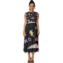 Cute-girl-things-seamless-background Sleeveless Round Neck Midi Dress View1
