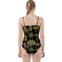 Maya-style-gold-linear-totem-icons Cut Out Top Tankini Set View2