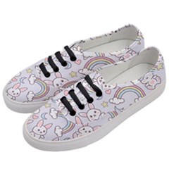 Seamless-pattern-with-cute-rabbit-character Women s Classic Low Top Sneakers by Salman4z