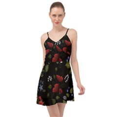 Floral-folk-fashion-ornamental-embroidery-pattern Summer Time Chiffon Dress by Salman4z
