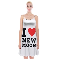 I Love New Moon Spaghetti Strap Velvet Dress by ilovewhateva