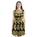 American-golden-ancient-totems Split Back Mini Dress  View1