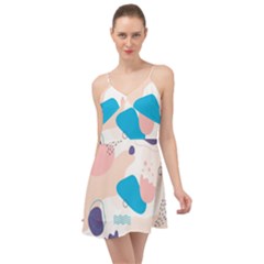 Hand-drawn-abstract-organic-shapes-background Summer Time Chiffon Dress by Salman4z