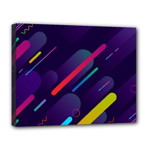 Colorful-abstract-background Canvas 14  X 11  (stretched) by Salman4z