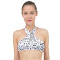 Big-collection-with-hand-drawn-objects-valentines-day High Neck Bikini Top View1