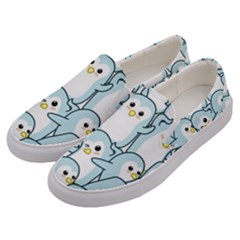 Penguins Pattern Men s Canvas Slip Ons by pakminggu