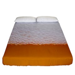 Beer Foam Bubbles Alcohol Glass Fitted Sheet (king Size) by pakminggu