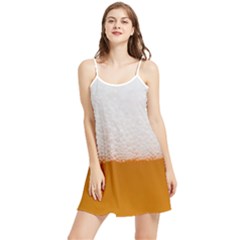 Beer Foam Bubbles Alcohol Glass Summer Frill Dress by pakminggu