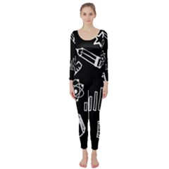 Knowledge Drawing Education Science Long Sleeve Catsuit by pakminggu