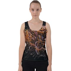 Sea Anemone Coral Underwater Ocean Sea Water Velvet Tank Top by pakminggu