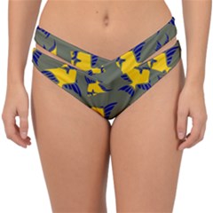 Background Pattern Texture Design Wallpaper Double Strap Halter Bikini Bottoms by pakminggu