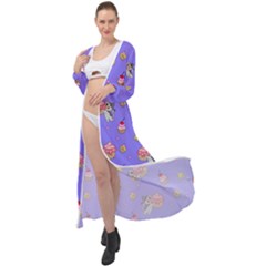 Art Pattern Design Seamless Scrapbooking Maxi Chiffon Beach Wrap by pakminggu