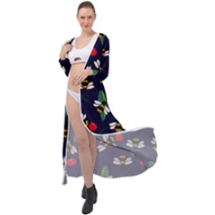 Art Floral Design Pattern Floral Pattern Maxi Chiffon Beach Wrap by pakminggu
