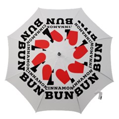 I Love Cinnamon Bun Hook Handle Umbrellas (small) by ilovewhateva