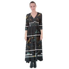 Remote Work Work From Home Online Work Button Up Maxi Dress by pakminggu