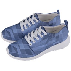 Lines Shapes Pattern Web Creative Men s Lightweight Sports Shoes by danenraven