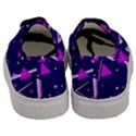 Purple Blue Geometric Pattern Men s Classic Low Top Sneakers View4