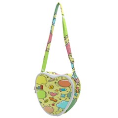 Cute Sketch Child Graphic Funny Heart Shoulder Bag by danenraven