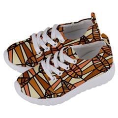Autumn Leaf Mosaic Seamless Kids  Lightweight Sports Shoes by danenraven
