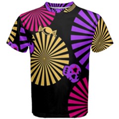 Seamless Halloween Day Of The Dead Men s Cotton Tee by danenraven