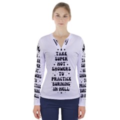 1 V-neck Long Sleeve Top by sidiakram