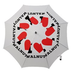 I Love Walnut Hook Handle Umbrellas (small) by ilovewhateva