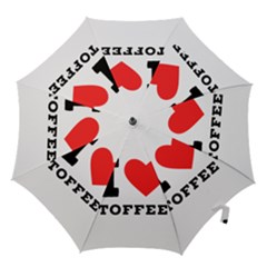 I Love Toffee Hook Handle Umbrellas (small) by ilovewhateva