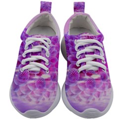Dahlia Blossom Bloom Dahlias Fall Kids Athletic Shoes by danenraven