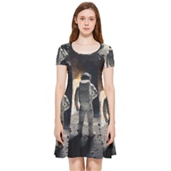 Astronaut Space Walk Inside Out Cap Sleeve Dress by danenraven