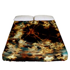 Science Fiction Background Fantasy Fitted Sheet (queen Size) by danenraven