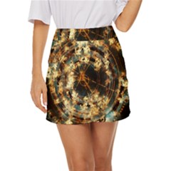 Science Fiction Background Fantasy Mini Front Wrap Skirt by danenraven