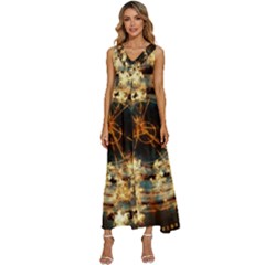 Science Fiction Background Fantasy V-neck Sleeveless Loose Fit Overalls by danenraven