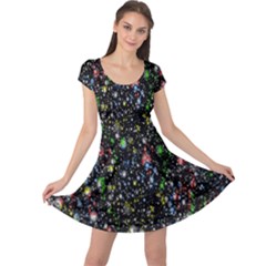 Illustration Universe Star Planet Cap Sleeve Dress by danenraven