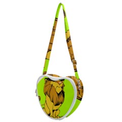 Lion Cartoon Parody Heart Shoulder Bag by danenraven