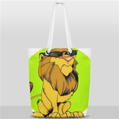 Lion Cartoon Parody Full Print Rope Handle Tote (small) by danenraven