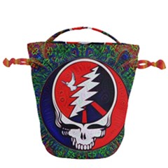 Grateful Dead Pattern Drawstring Bucket Bag by Mog4mog4