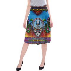 Grateful Dead Wallpapers Midi Beach Skirt by Mog4mog4