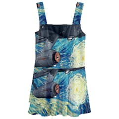 Star Starship The Starry Night Van Gogh Kids  Layered Skirt Swimsuit by Mog4mog4