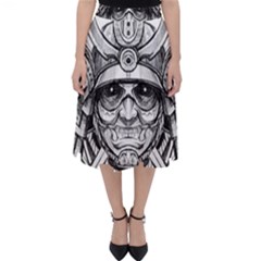 Drawing Samurai Tattoo Sketch Japanese Samurai Classic Midi Skirt by Mog4mog4
