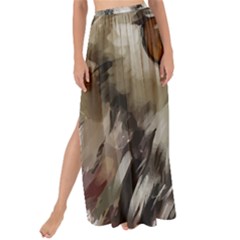 Vector Hand Painted Owl Maxi Chiffon Tie-up Sarong by Mog4mog4